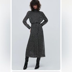 Zara Polka dot midi dress
